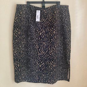 Never worn leaopard print skirt